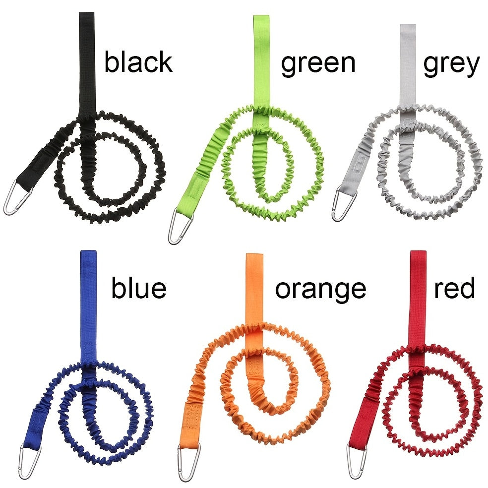 Elastic Kayak Canoe Paddle Leash with Carabiner