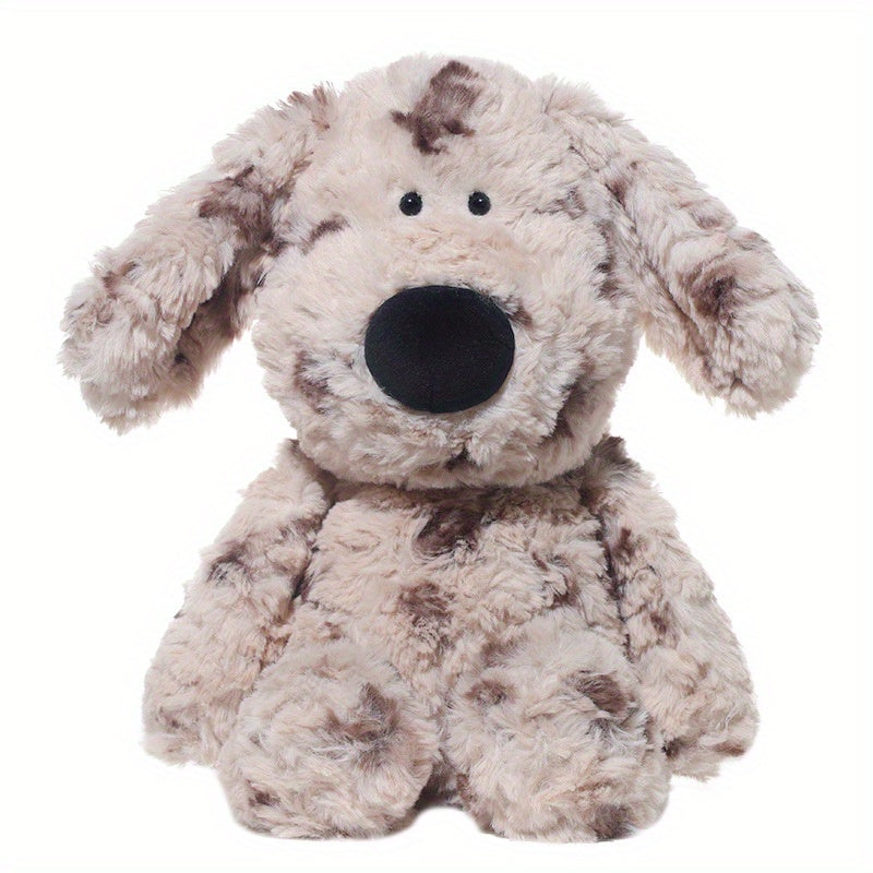 Plush Dog Toy Brown & Spotted Fun Stuffed Animal