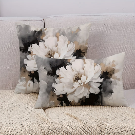 Vintage Flower Throw Pillow Covers Double Sided Printed Throw Pillowcase
