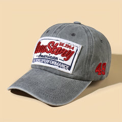 Patched Washed Sunscreen Sunshade Baseball Cap