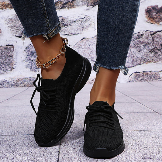 Stylish Lace up Sneakers Walking Running Shoes