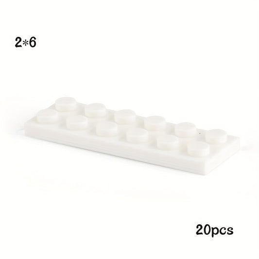 20pcs 3795 Size 2x6 Dot Plate Building Blocks Toy for Kid