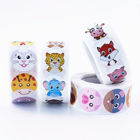 500pcs Animal Zoo Sticker Labels for Encouraging & Gift Wrapping
