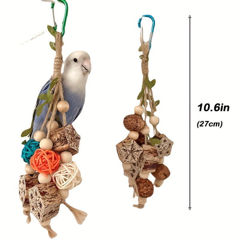 Colorful Hanging Bird Swing Toy for Parrot Cage