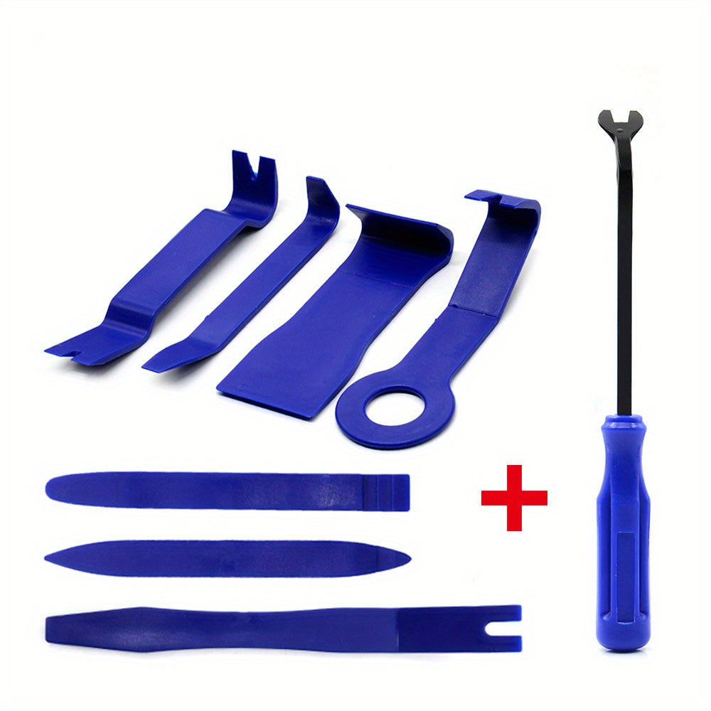 8pcs Auto Trim Removal Tool Kit Car Panel Door Window Clip Fastener Remover Pry