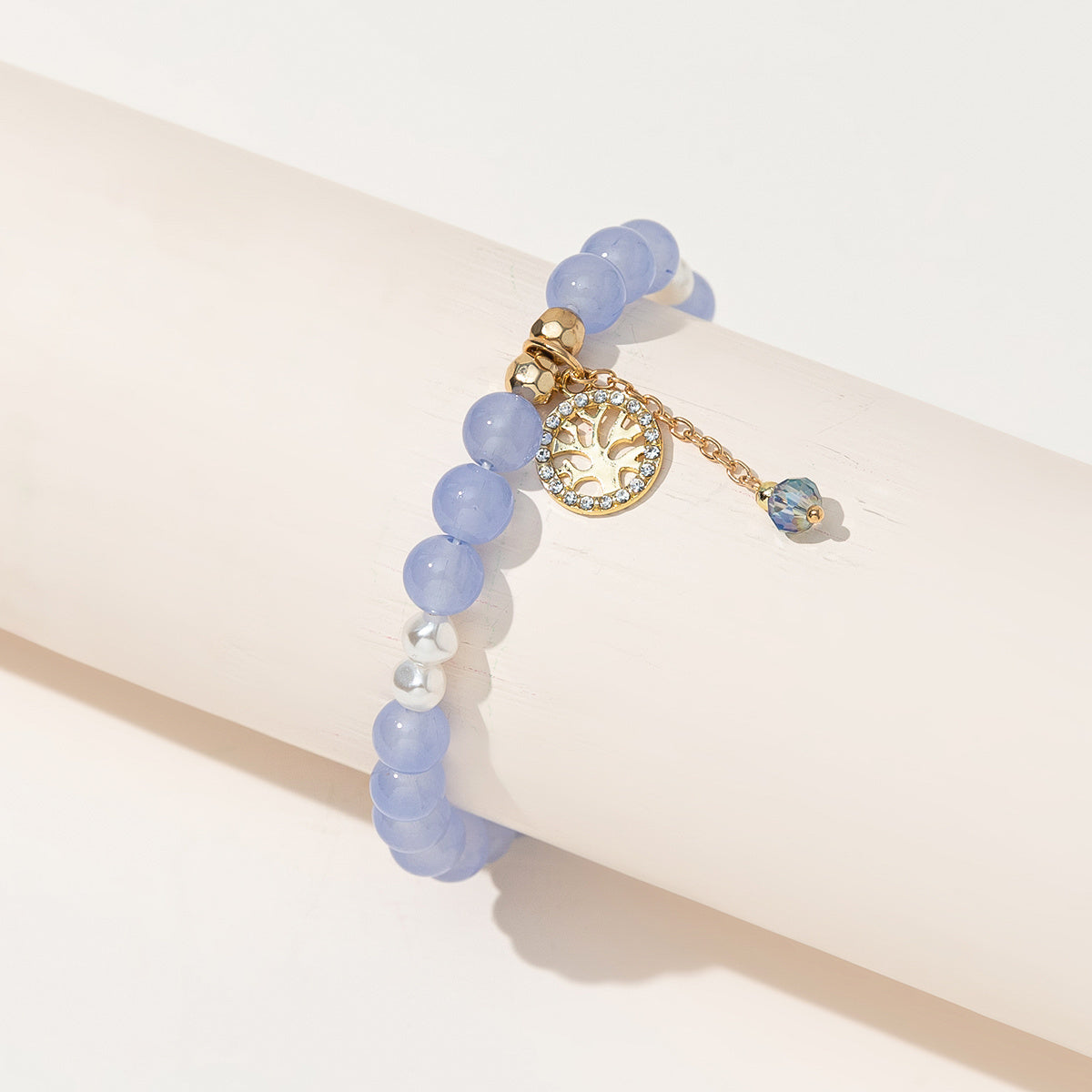 Women's Crystal Bead Bracelet, Elegant Fashion Jewelry