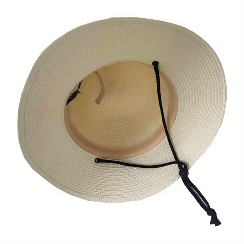 Perforated Straw Hat Summer Sun Hat Men Women