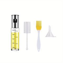 Glass Sprayer with Brush and Funnel Set for Air Fryer