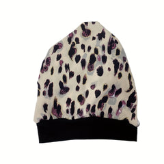 Leopard Print Head Wraps Hot Stamping Turban Bonnet Elastic Chemo Cap