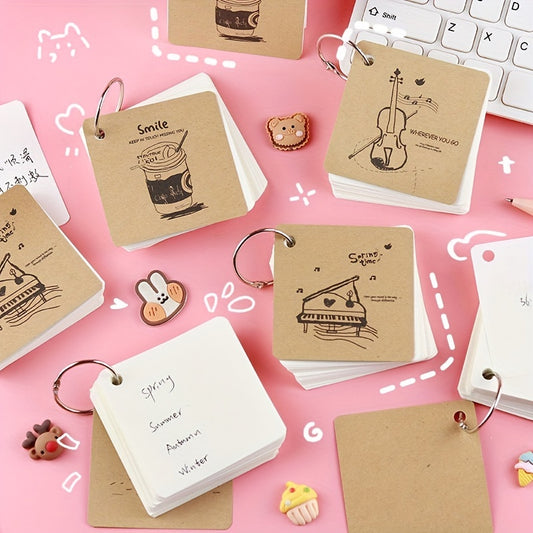 Portable Notepad Loose leaf Book with Iron Ring Buckle