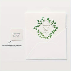 1pc Baby Birthday Blessing Thank You Postcard Handwritten