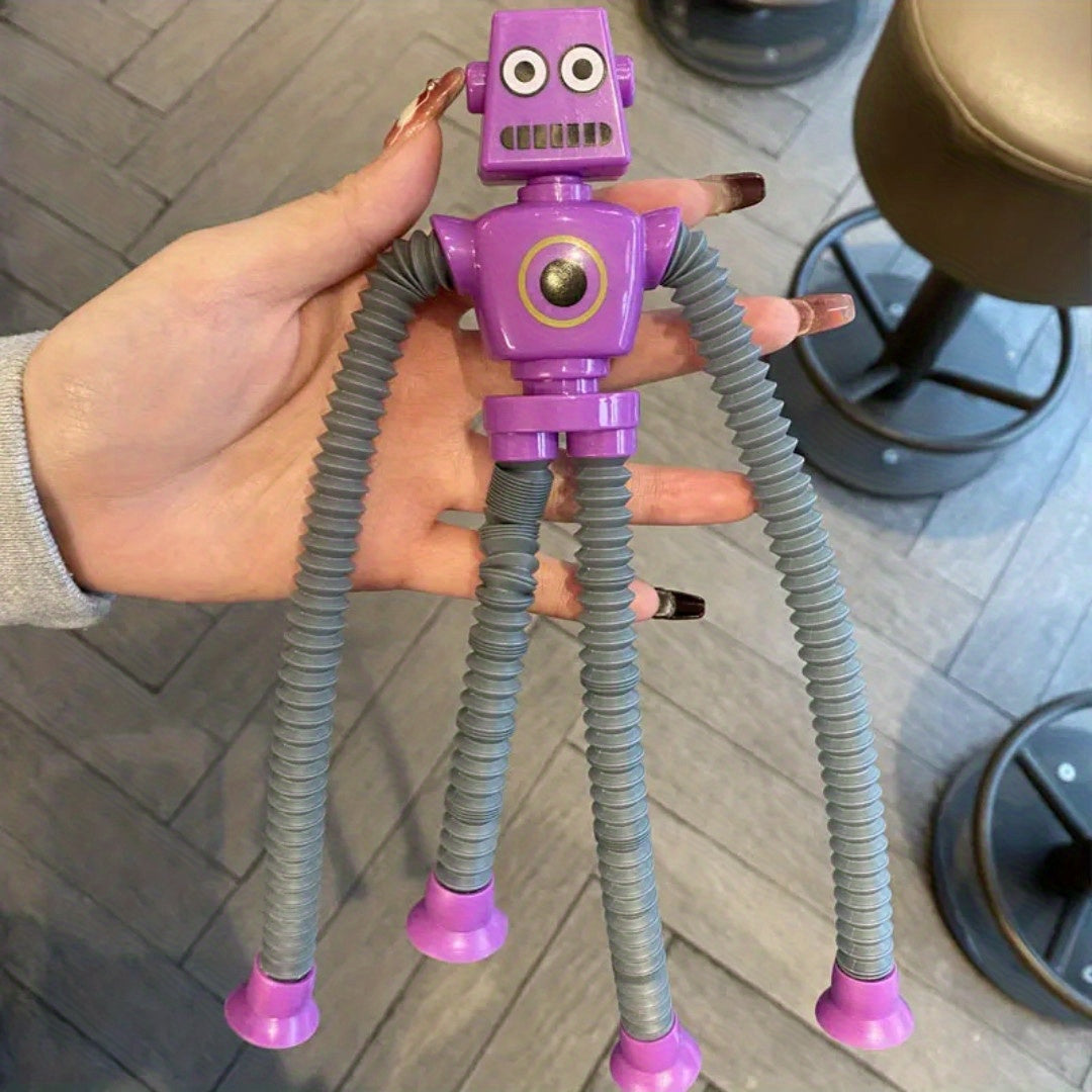 Suction Cup Robot Cartoon Decompression Toy
