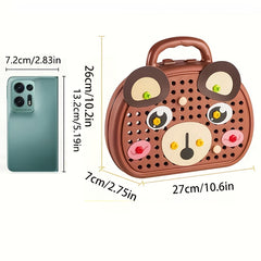 Creative Bear and Dog Design Toy Toolbox for Assembly
