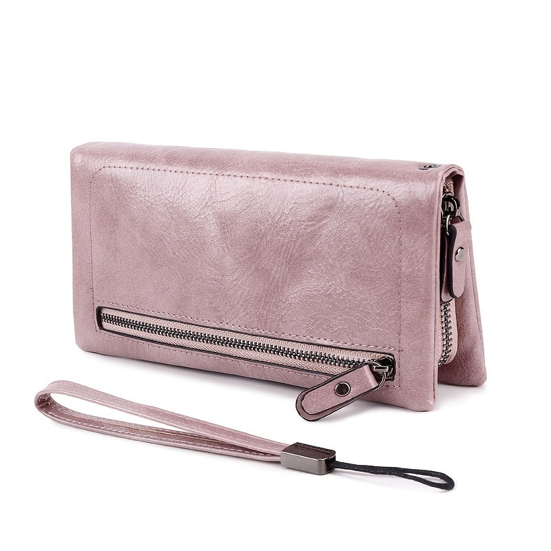 Large Capacity Zipper Clutch Bag Multifunctional Purse