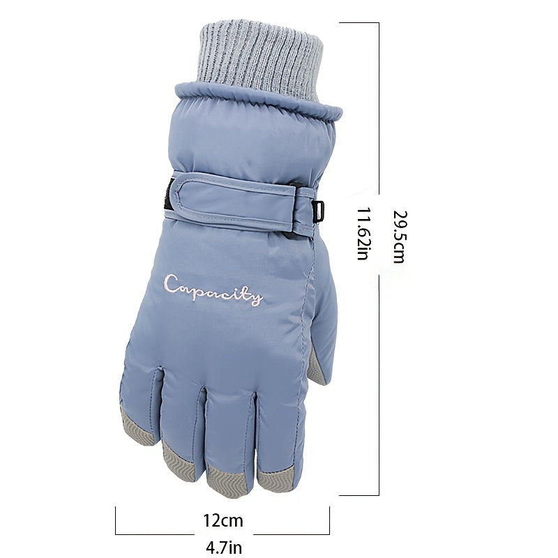 Touch Screen Skiing Gloves Warm Windproof Waterproof Sports Gloves