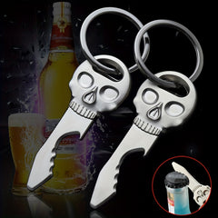 Skull Bottle Opener Metal Keychain Pendant Halloween Gift
