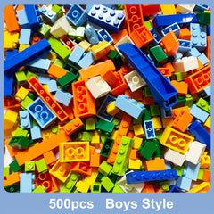 500pc Small Building Blocks Colored Bases for DIY Creativity