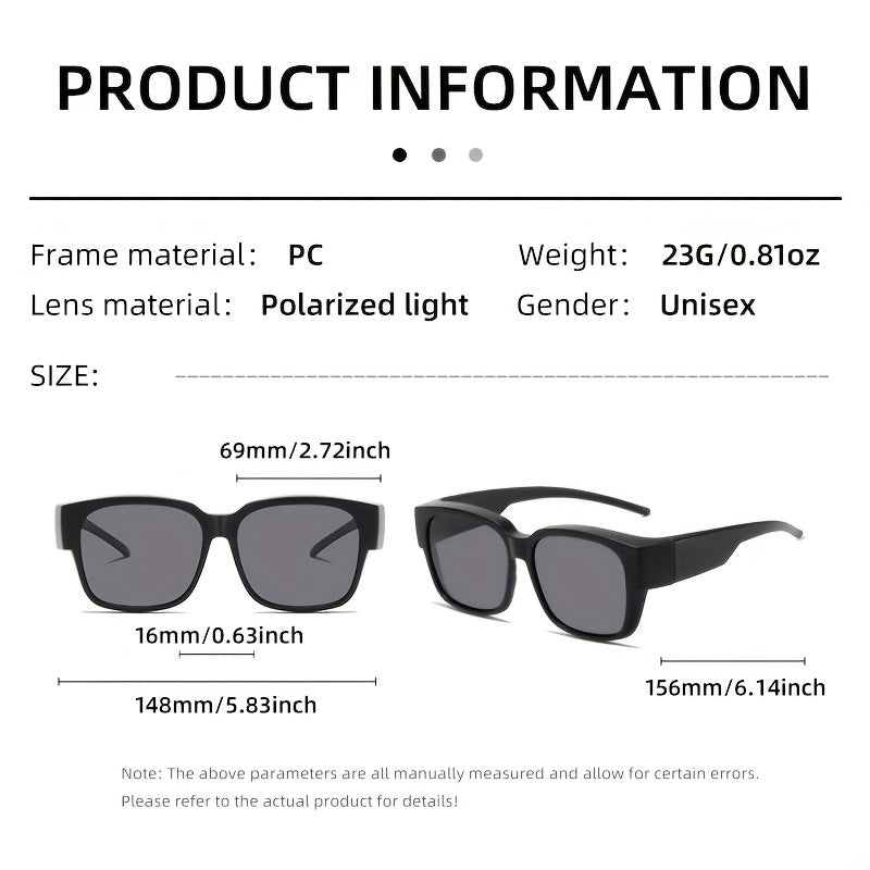 Men's Oversized Sunglasses Anti Glare UV Protection for Outdoor Activities