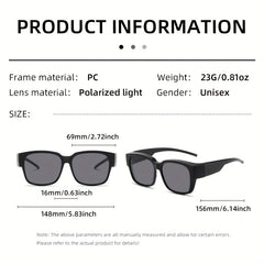 Men's Oversized Sunglasses Anti Glare UV Protection for Outdoor Activities
