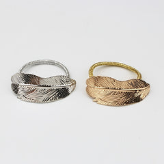 Metal Leaves Hair Elastics Ties Stretchy Rubber Bands Ponytail Holder