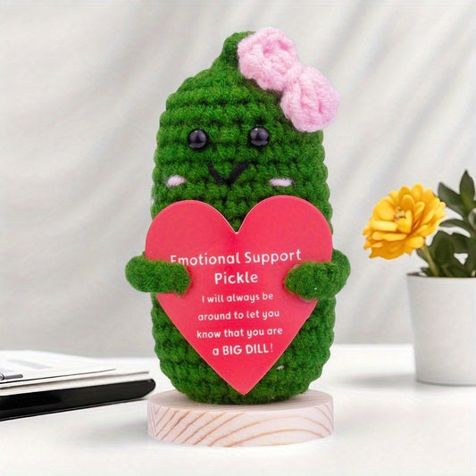 Cucumber Love Amulet Doll Making Kit Pink Heart Bow Craft DIY Accessory