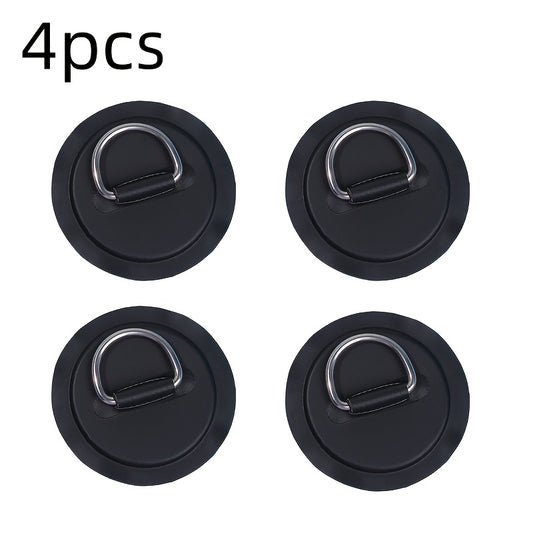 4pcs Stainless Steel D Ring Patches For Inflatable Boat Yacht Kayak
