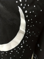 Sun & Moon Print Wide Leg Pants With Pockets