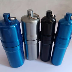 Metal Cigarette Can Waterproof Key Ring Outdoor Portable Sealed Cigarette Can