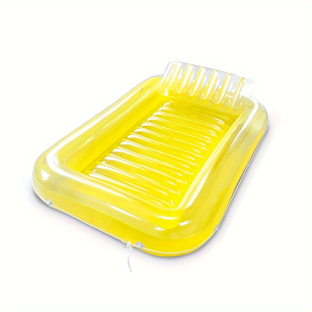 Square Swimming Pool Float Water Lounger PVC Inflatable Raft
