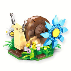 Creative Snail Building Blocks Set Animal Series Gift Cultivates Stacking Skills