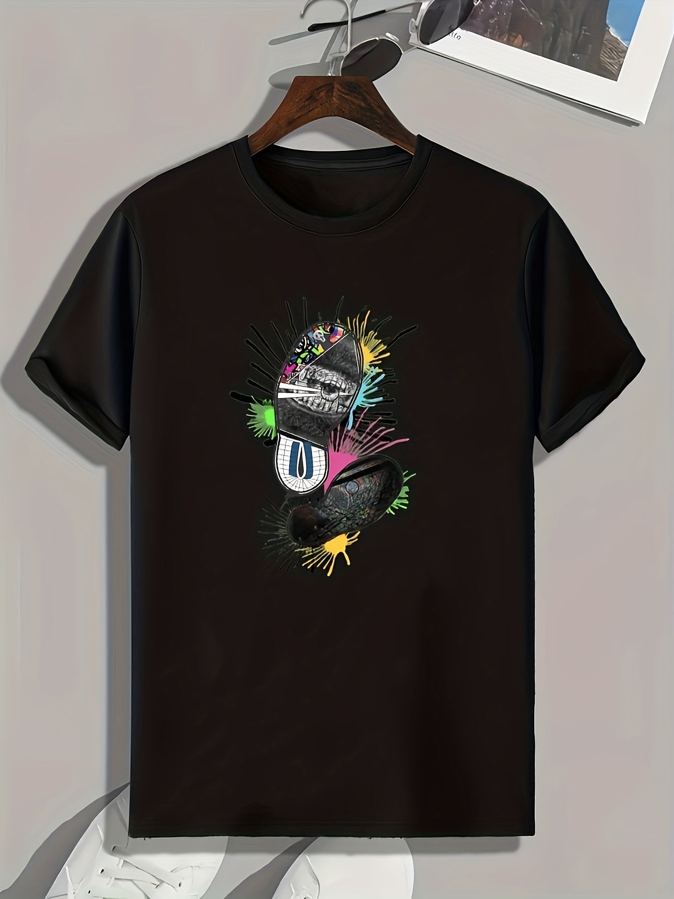 Creative Pattern Print Men's Graphic T shirt Casual Comfy Tees For Summer