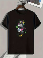 Creative Pattern Print Men's Graphic T shirt Casual Comfy Tees For Summer
