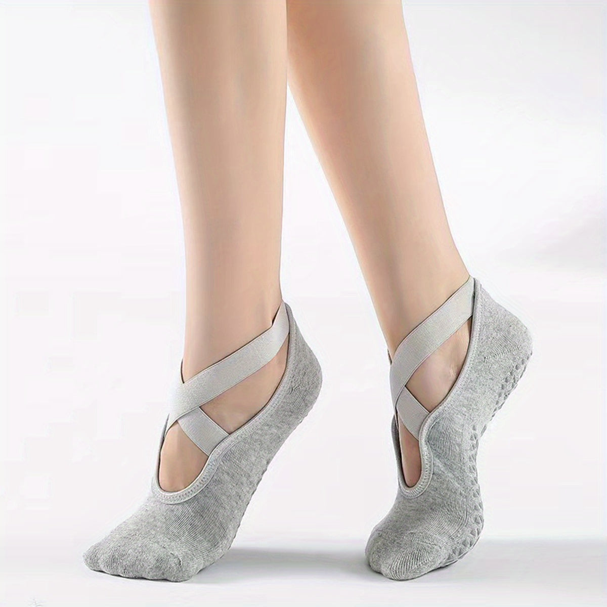 Yoga Socks Non-slip Towel Bottom Comfortable Cross Strap Breathable Dance Socks