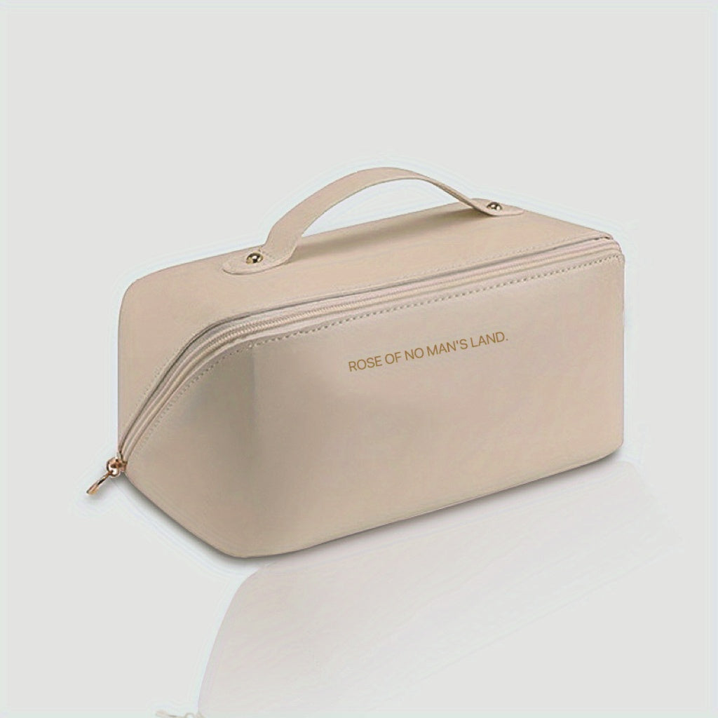 Minimalist Zipper Makeup Bag Solid Cosmetic Bag