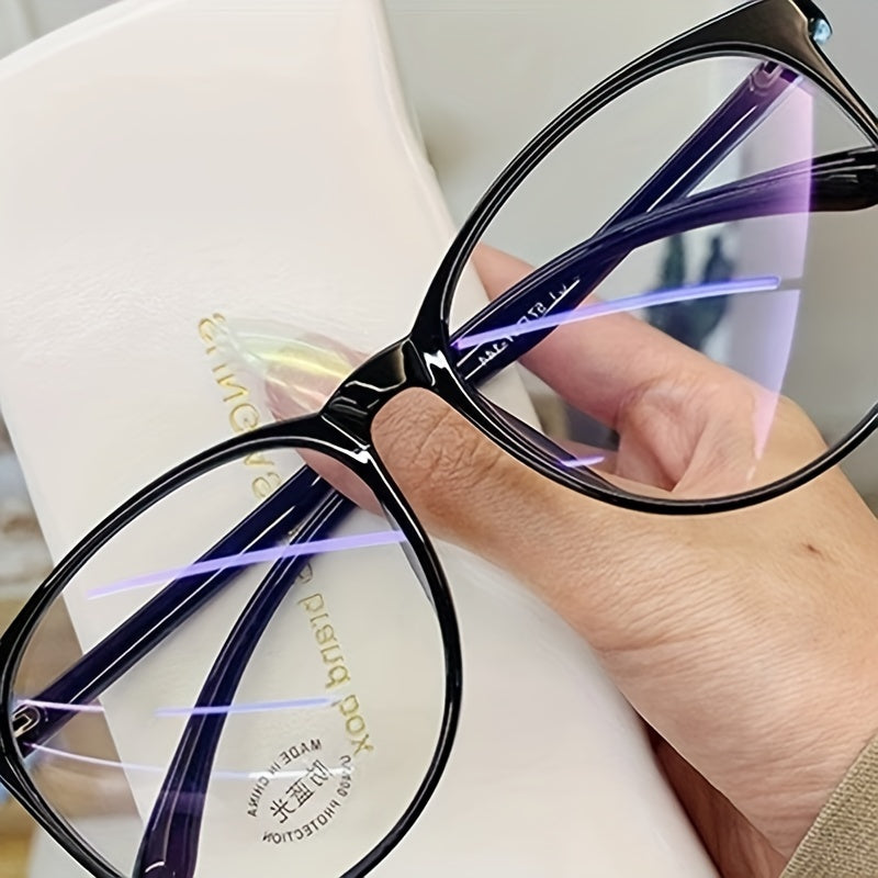 Light Blocking Glasses Square Clear Lens Anti Eyestrain Spectacles Frame Glasses