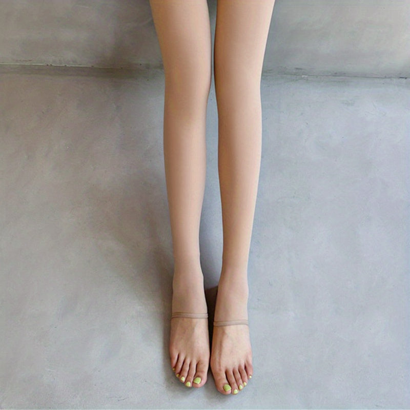 High Waist Slim Fit Solid Leggings Pants Stockings