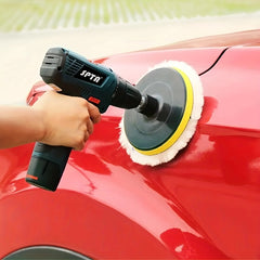 7pcs Car Polishing Kit Sponge Disc Wool Wheels Waxing Pads