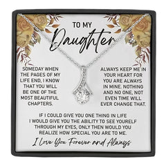 To My Daughter Necklace - Gift From Mom Dad