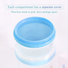 Portable 4-Layer Milk Powder Container 60g Dispenser Large Capacity Box