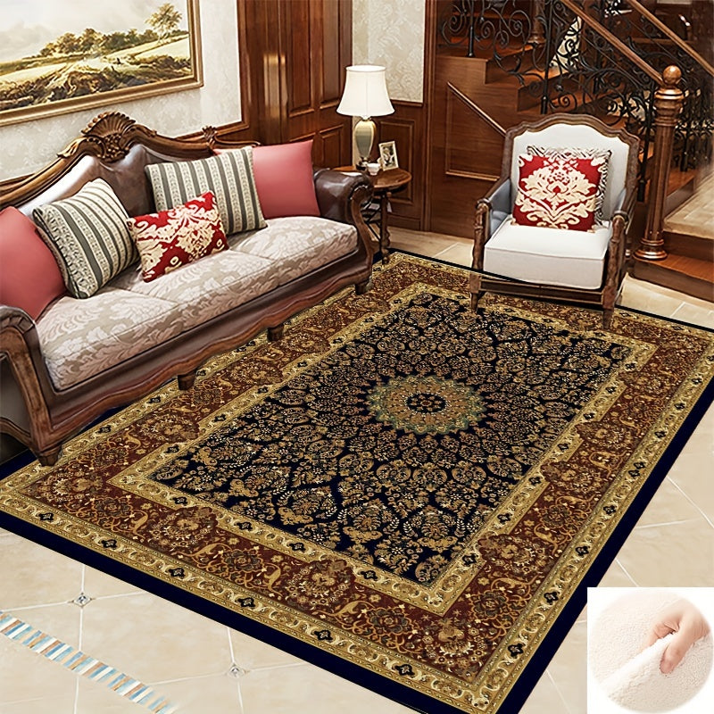 Vintage Boho Kitchen Rug European Style Classical American Style Blanket