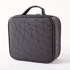 Adjustable Compartments Travel Makeup Train Case for Women