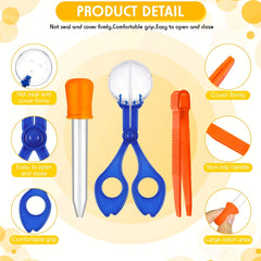 3 Fine Sports Skill Toys Insect Scissors, Tweezers, Dropper Catcher Tool
