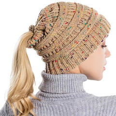 Women's Knitted Beanie Hat Warm Slouchy Cap For Winter Lightweight