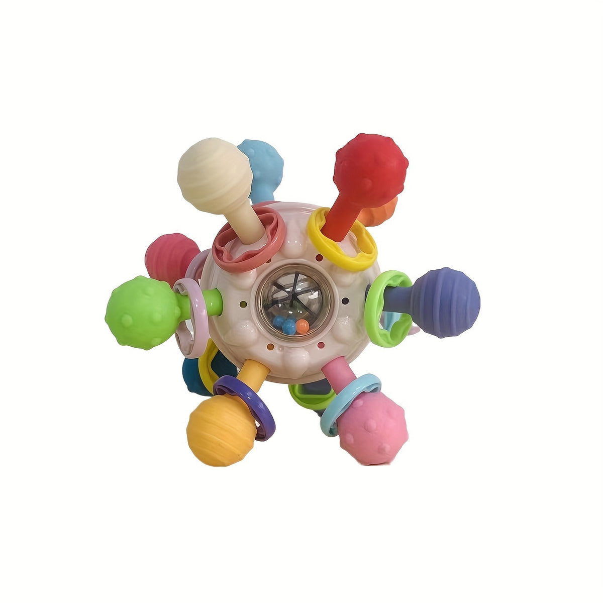 Educational Baby Grasp and Bite Ball Toy for 0-1 Year Olds