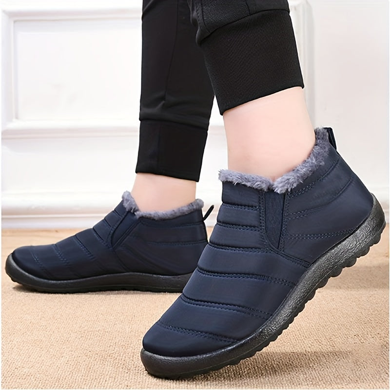 Women's Waterproof Snow Shoes Warm Winter Ankle Shoes