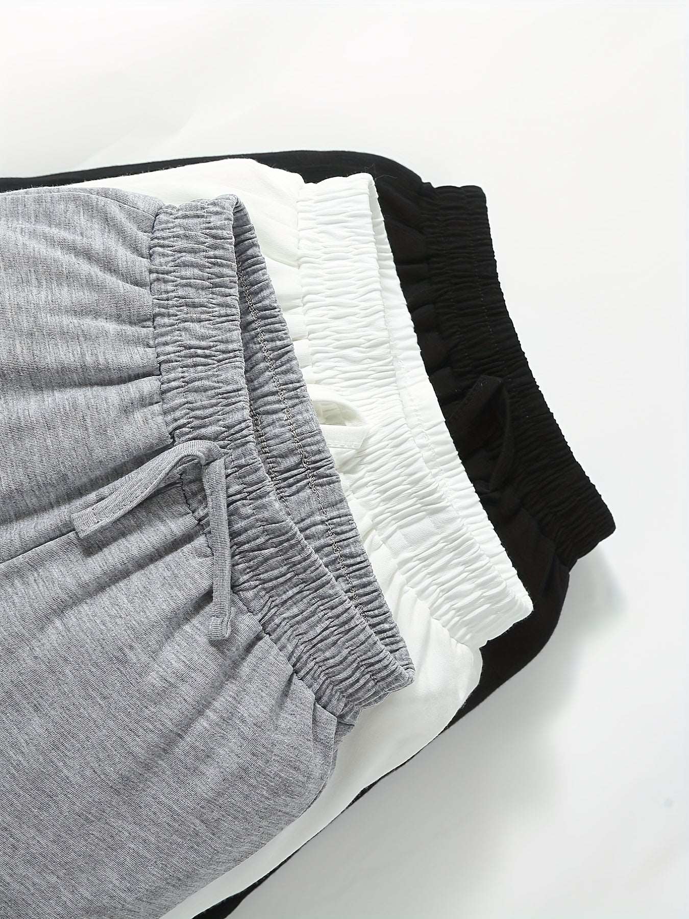 Solid Elastic Waist Shorts for Toddler Boys
