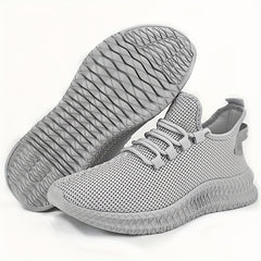 Men's Breathable Mesh Lace-up Sneakers Casual Outdoor Shoes