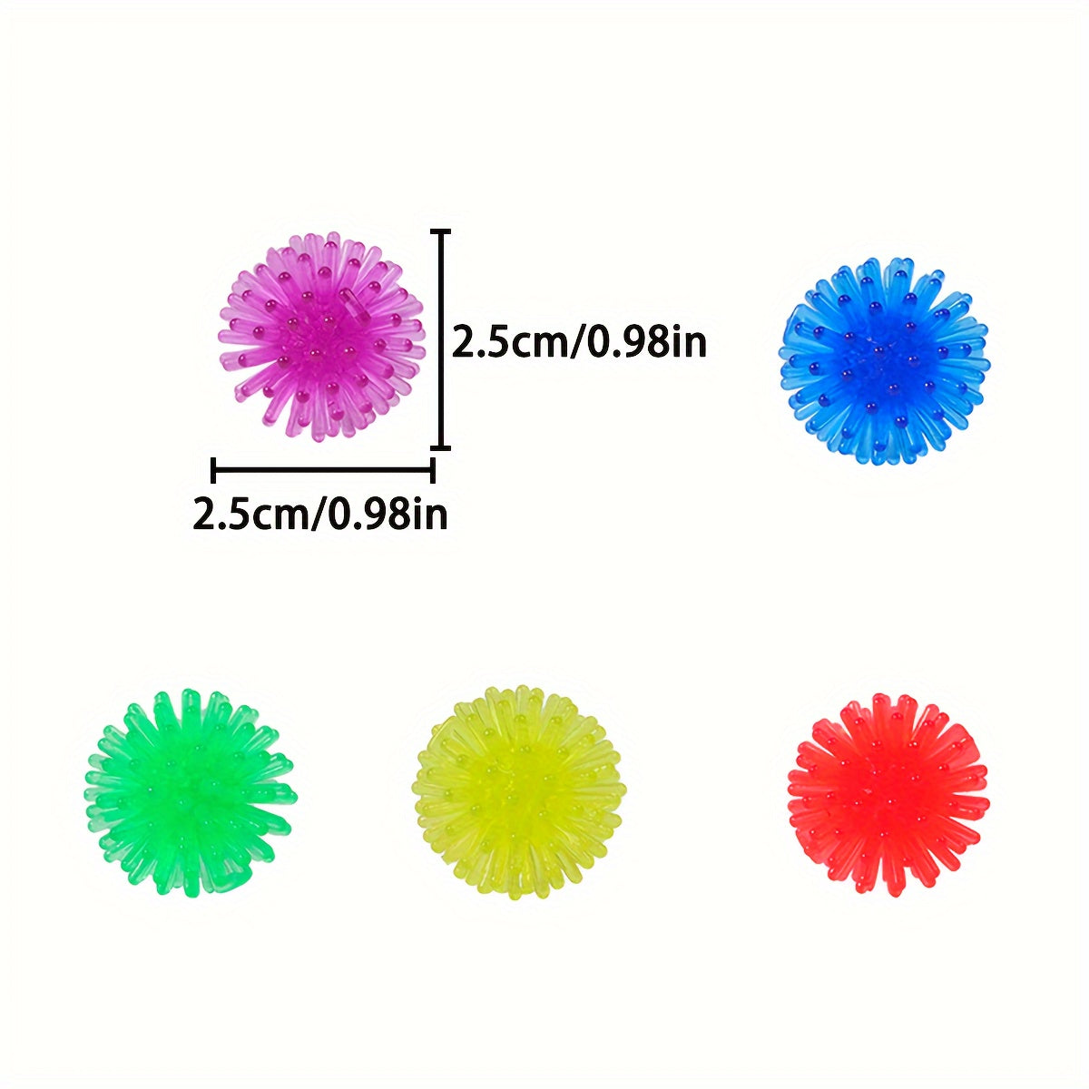 16pcs Yoga Foot Massage Ball TPR Soft Squeeze Toy