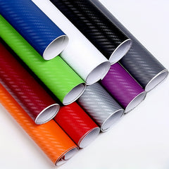 30x127cm 3D Carbon Fiber Vinyl Film Car Stickers Waterproof DIY Wrap