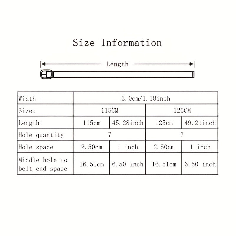 Youth Casual Woven Canvas Leather Belt for Men